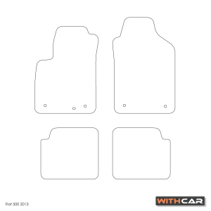 Textilmatten für Fiat 500